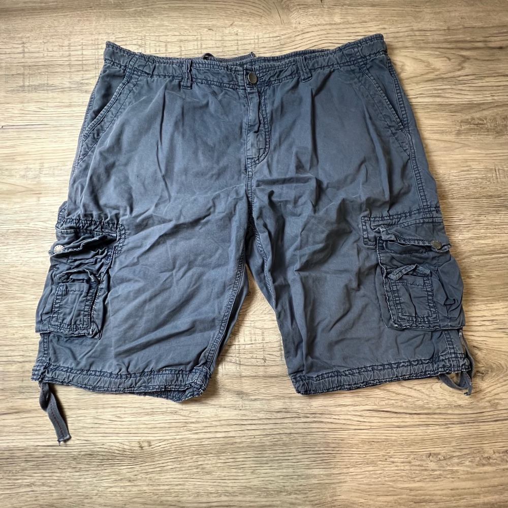 Unbranded Cargo Shorts Mens 42 Navy Blue‎ Cotton Tactical Utility Gorpcore L86